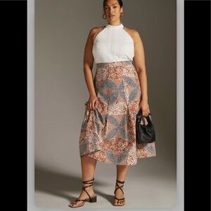 Anthropologie Sleeveless Mock Neck Twofer Dress